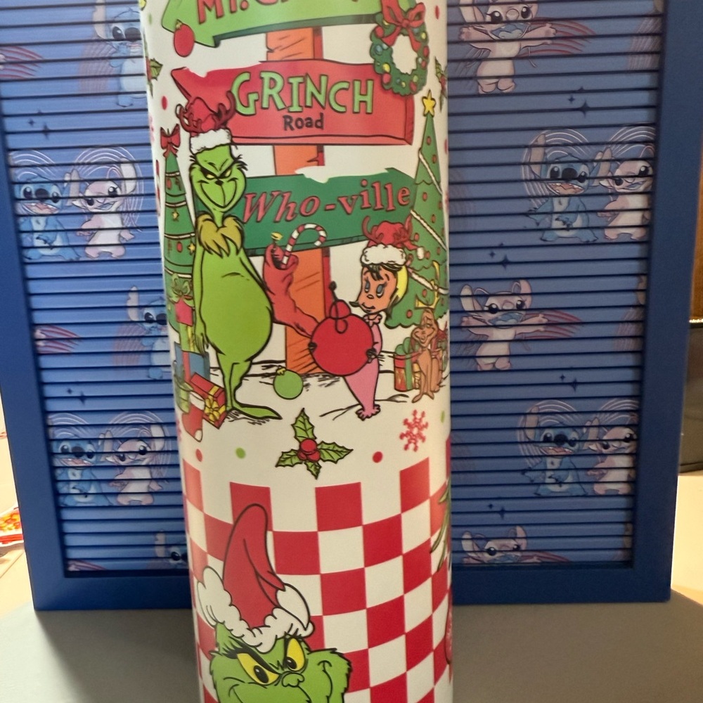 Merry Grinch Green and Red Party Tumbler - Picture 5 of 6